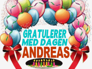 Gratulerer Med Dagen Andreas