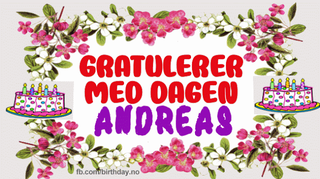 Gratulerer Med Dagen Andreas