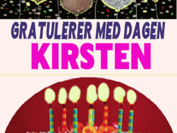 Gratulerer Med Dagen Kirsten