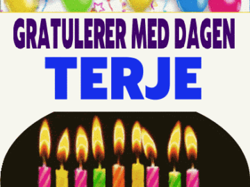 Gratulerer Med Dagen Terje