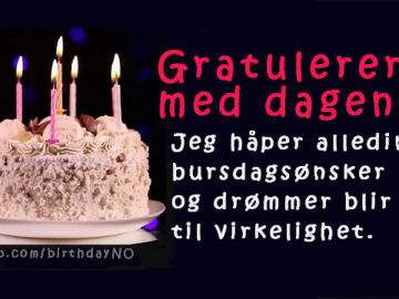 Gratulerer Med dagen