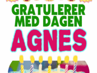 Gratulerer Med Dagen AGNES