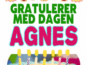 Gratulerer Med Dagen AGNES