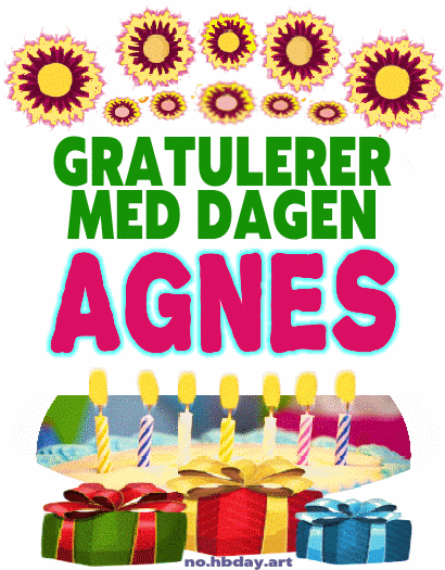 Gratulerer Med Dagen AGNES
