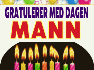 Gratulerer med dagen mann