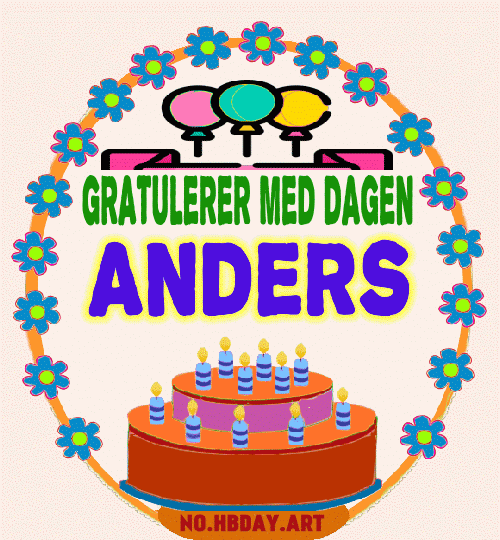 Gratulerer Med Dagen Anders