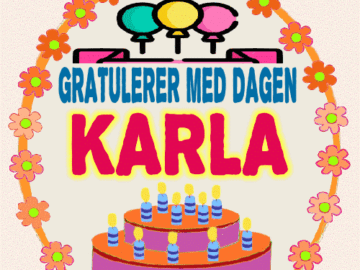 Gratulerer Med Dagen Karla