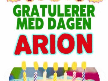 Gratulerer Med Dagen Arion