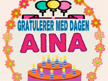 Gratulerer Med Dagen Aina