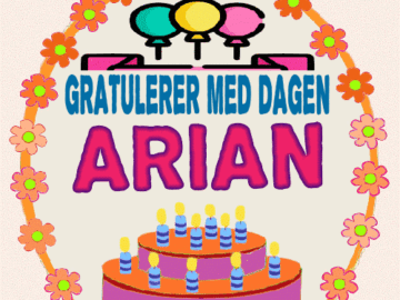 Gratulerer Med Dagen Arian
