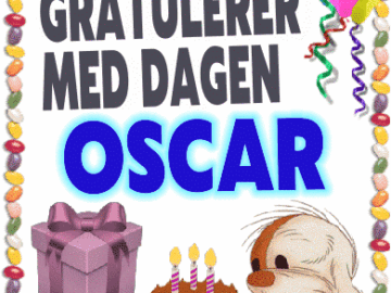 Oscar,Gratulerer Med Dagen Oscar