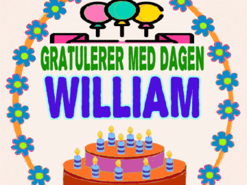 Gratulerer Med Dagen William