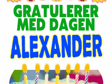 Gratulerer Med Dagen Alexander gif bilde