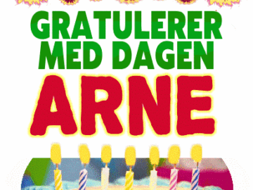 Gratulerer Med Dagen Arne