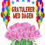 rosa roser bursdag gif