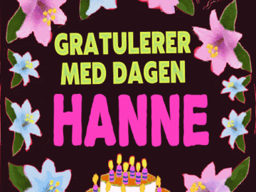 Gratulerer Med Dagen Hanne
