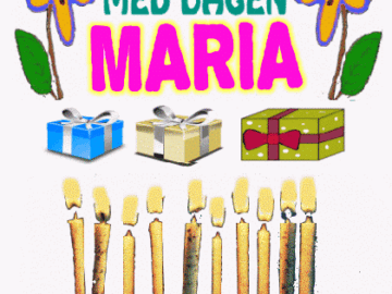Gratulerer Med Dagen Maria